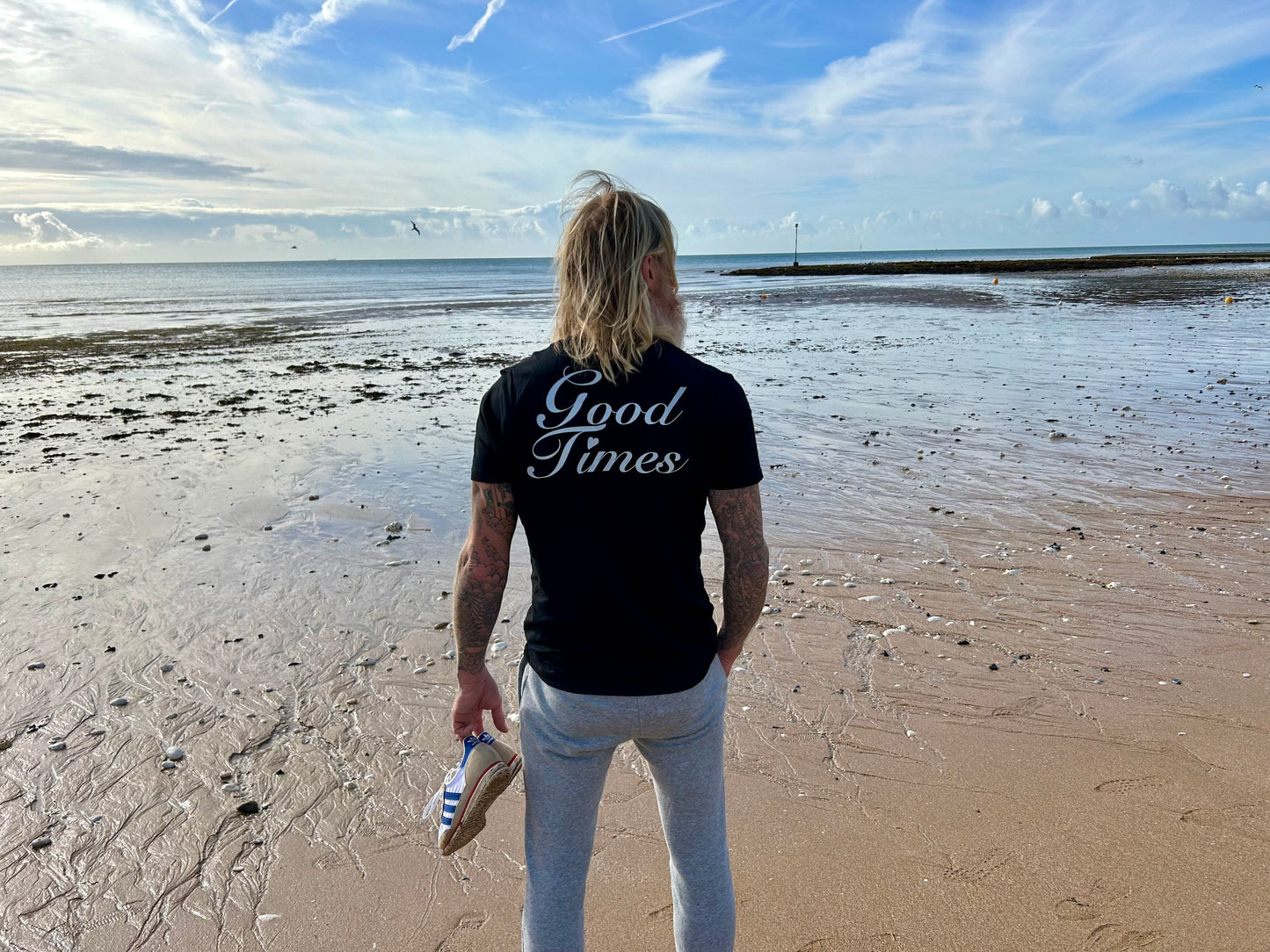 Unisex Organic Good Times Tee Black