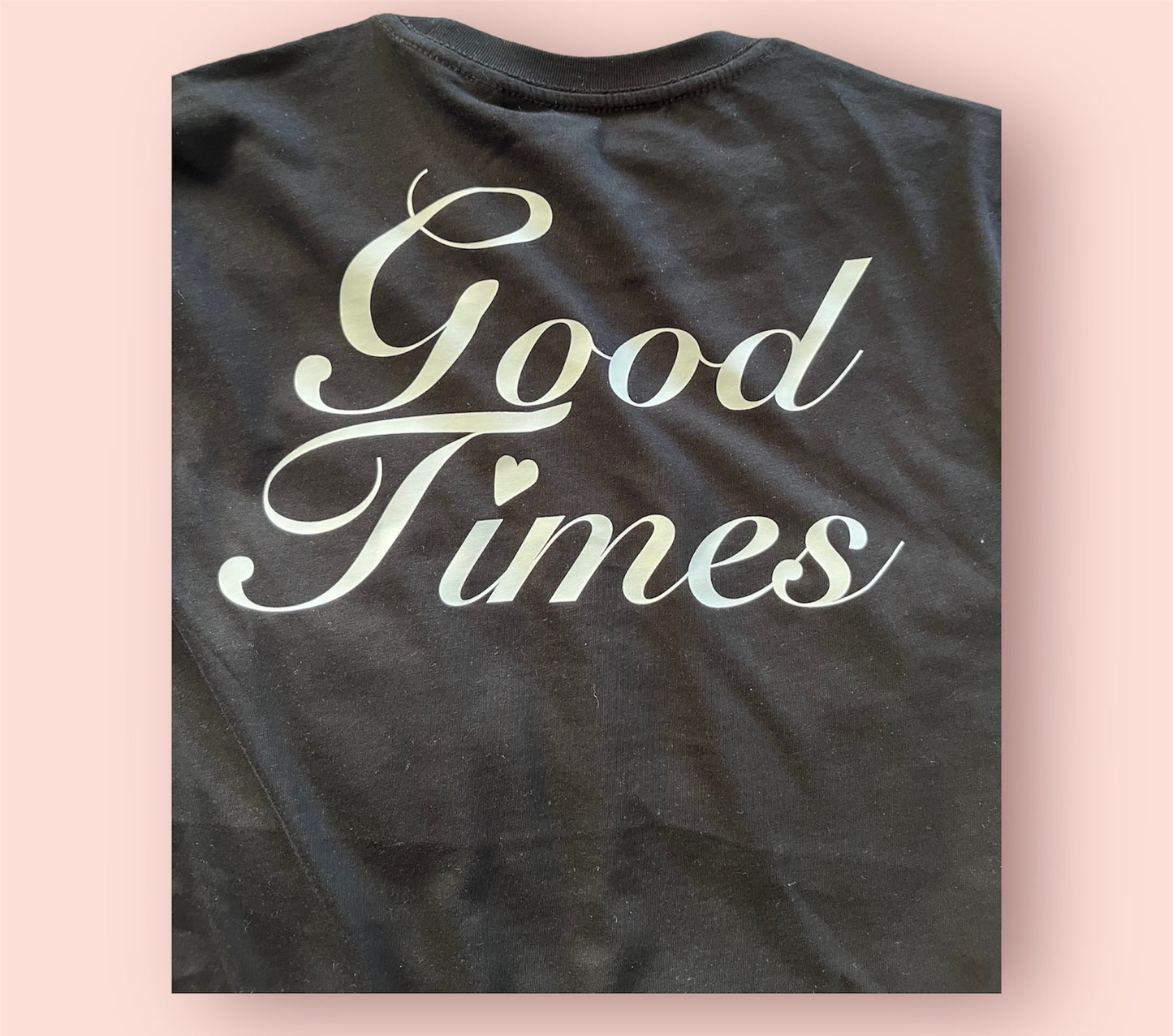 Unisex Organic Good Times Tee Black