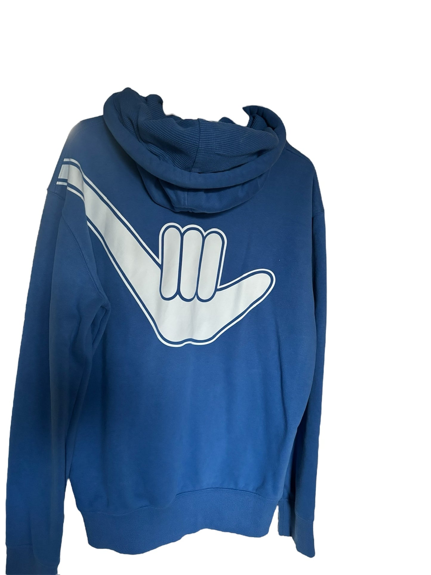 Men’s Organic Shaka Hoodie Royal Blue & White