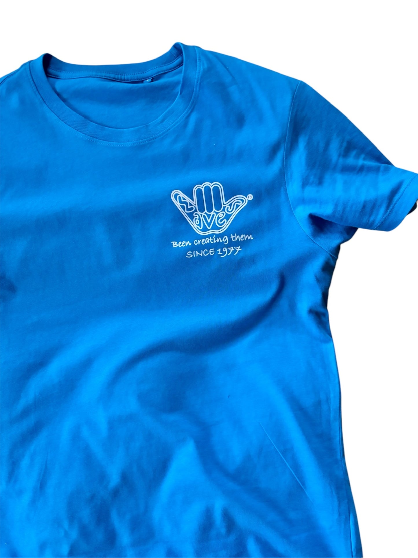 Salty Kisses Organic Tee Sapphire Blue
