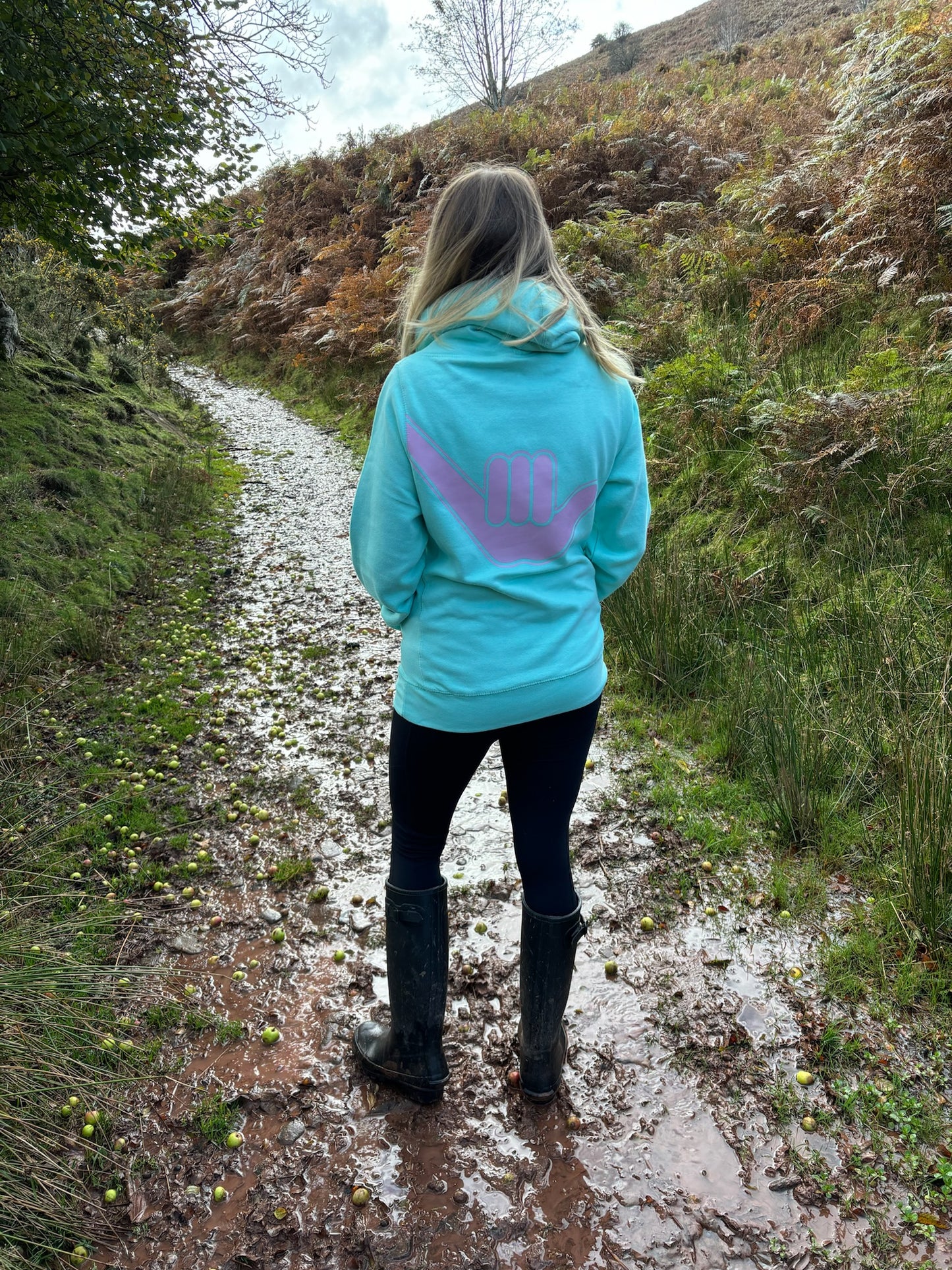 Cross Neck Shaka Hoodie with Thumb Loops - 2 Colours