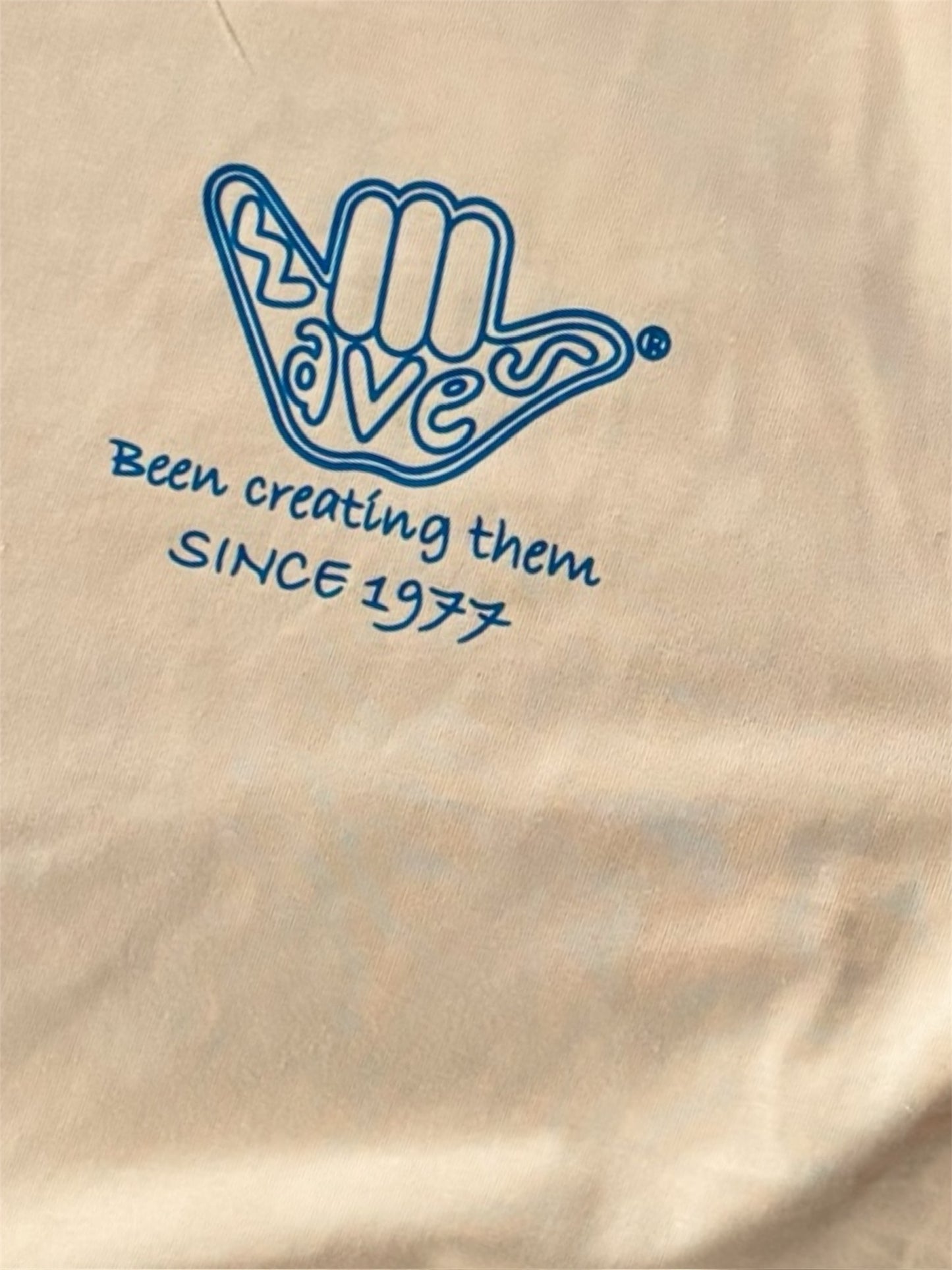 Oversized Organic Shaka Lemon and Royal Blue