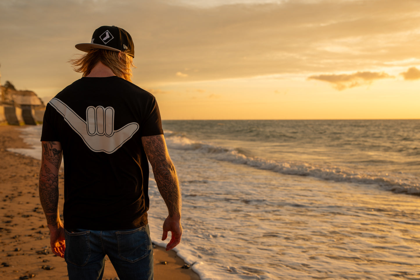 Men’s Shaka Tee Midnight Blue & White