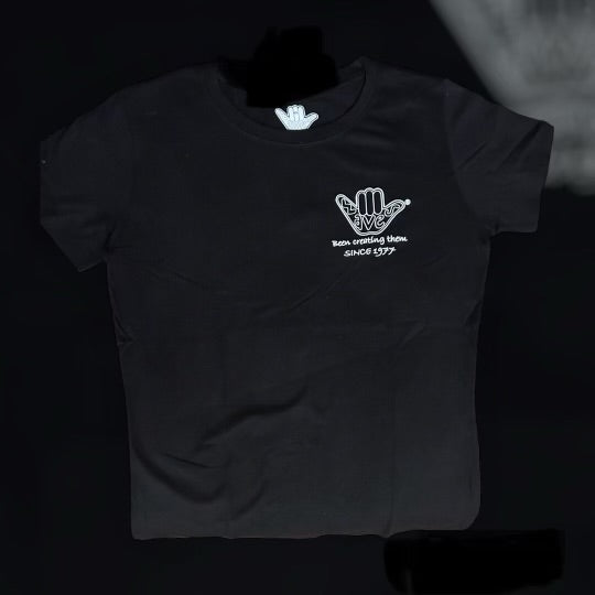Women’s Shaka Tee Black & White