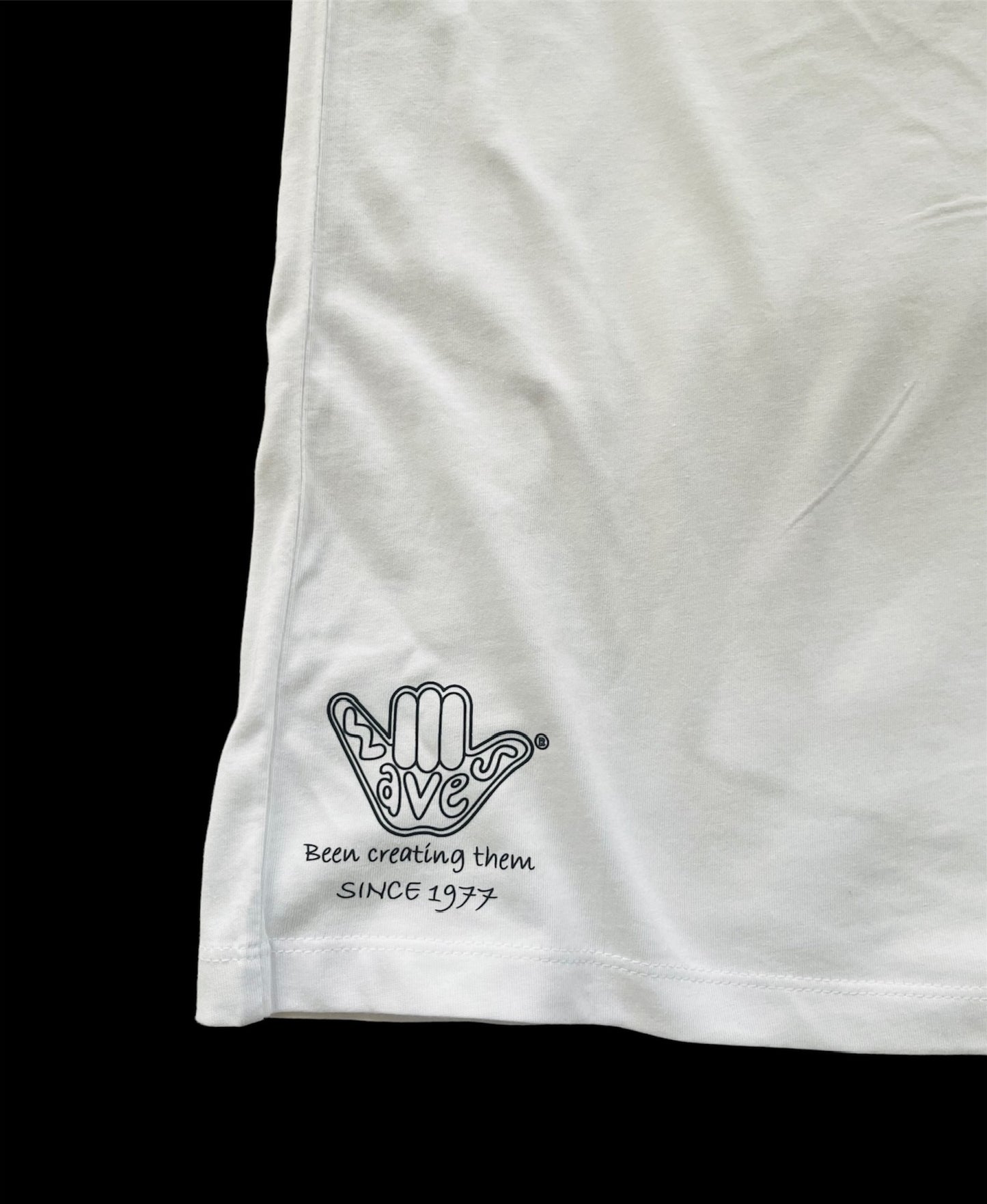 Unisex Love Hate Organic Tee in White
