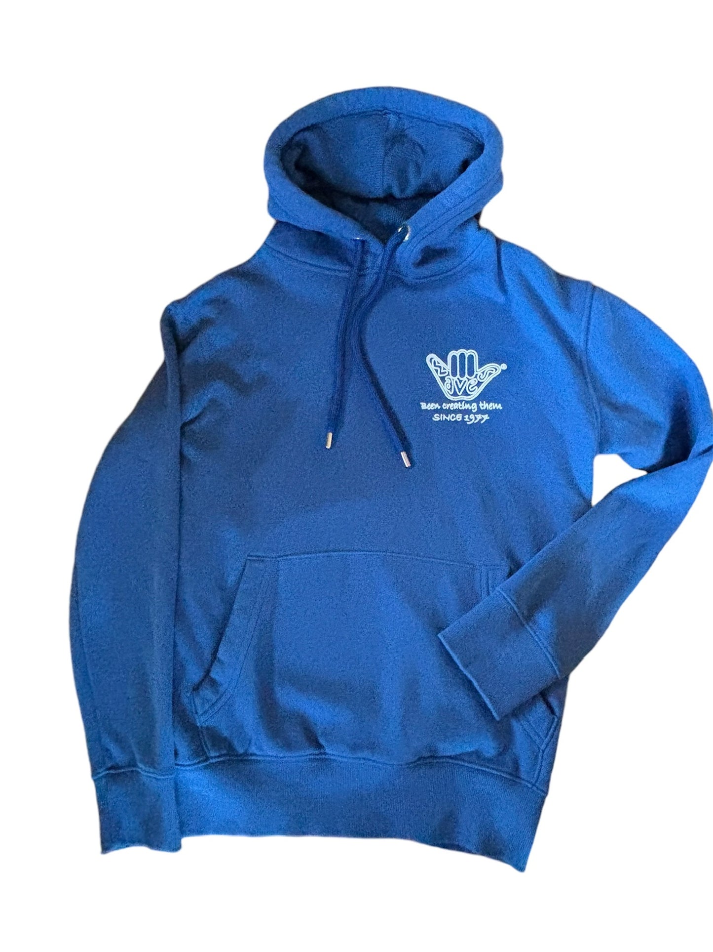 Men’s Organic Shaka Hoodie Royal Blue & White