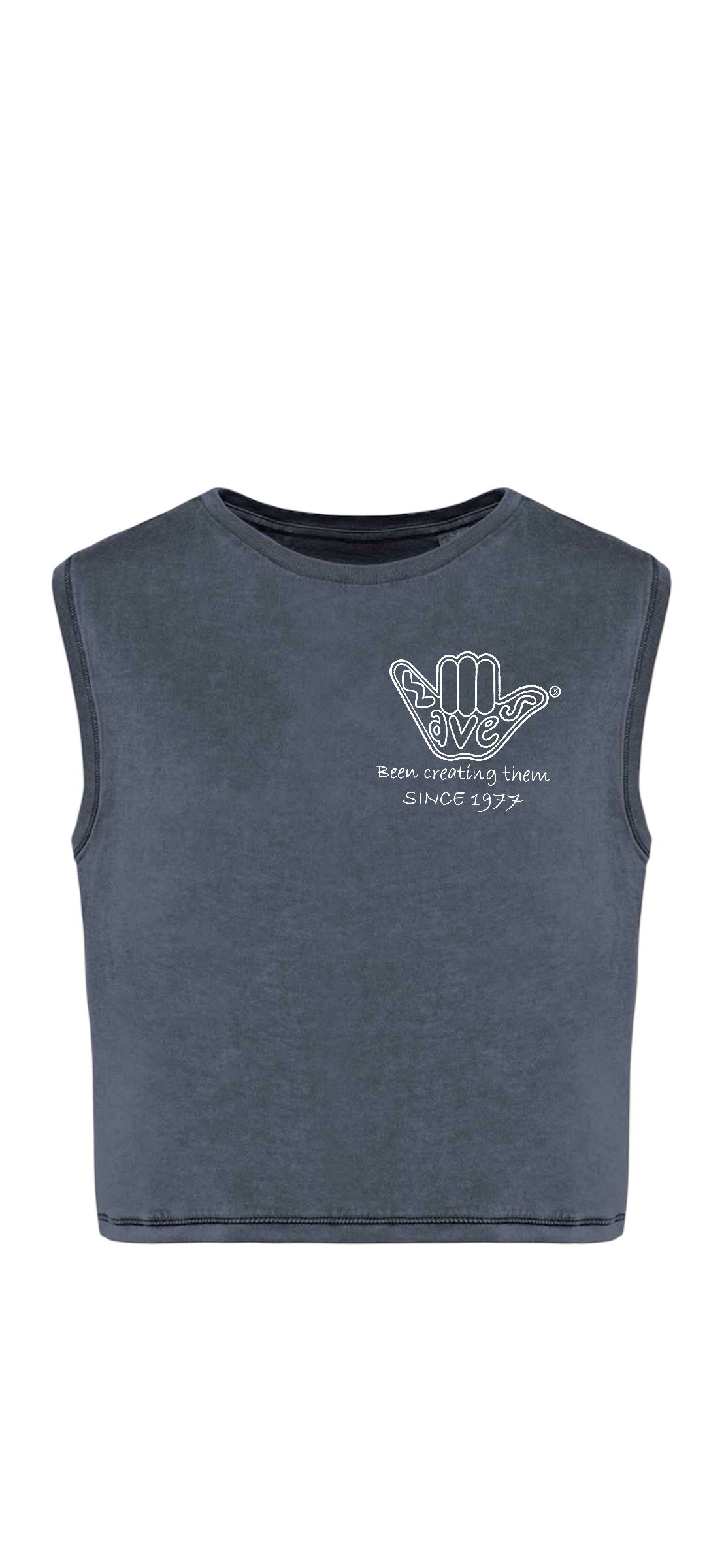 Women’s Organic Waves Cropped Tank - Choice of colours