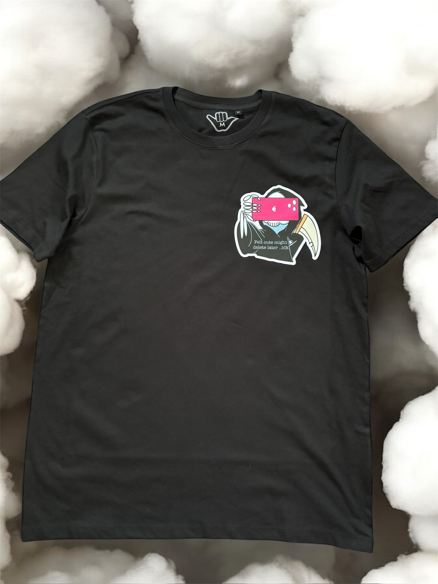 Felt Cute Organic Tee Black