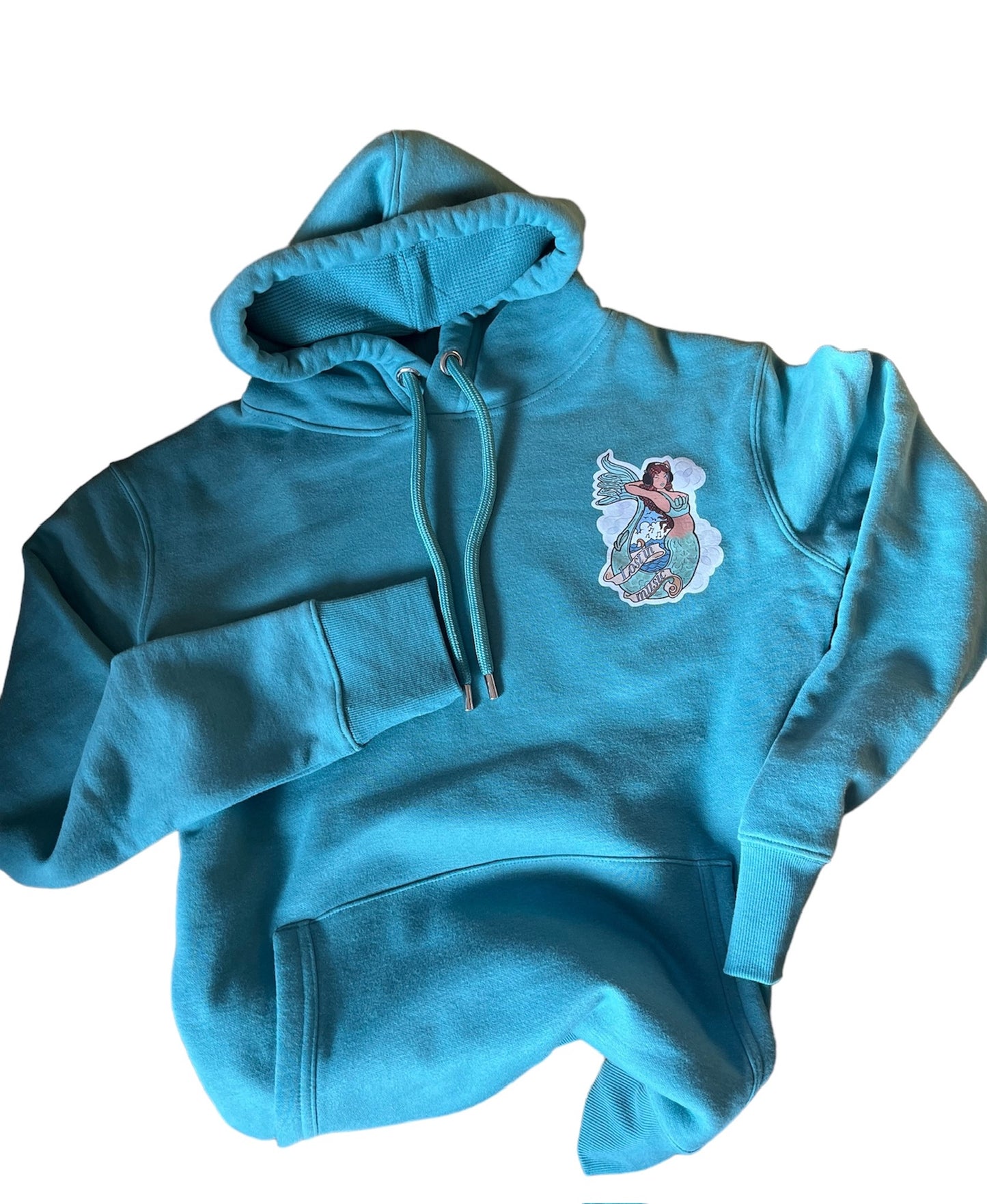 Lost In Music Organic Hoodie Teal