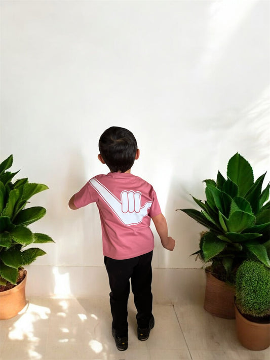 Kid's Relaxed Fit Organic Shaka Tee Antique Rose