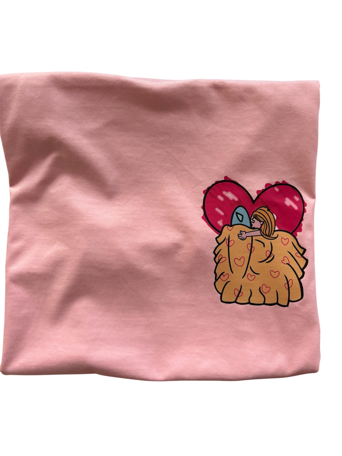 Kids Real Love Organic Skater Tee - Rose Pink