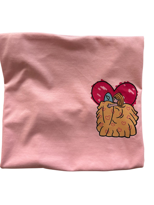 Kids Real Love Organic Skater Tee - Rose Pink