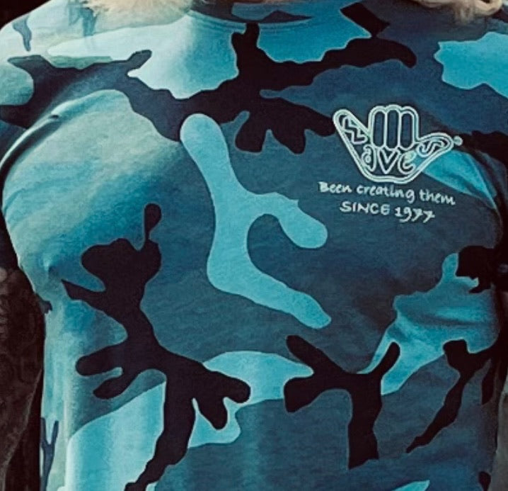 Men’s Camo Shaka Tee Blue