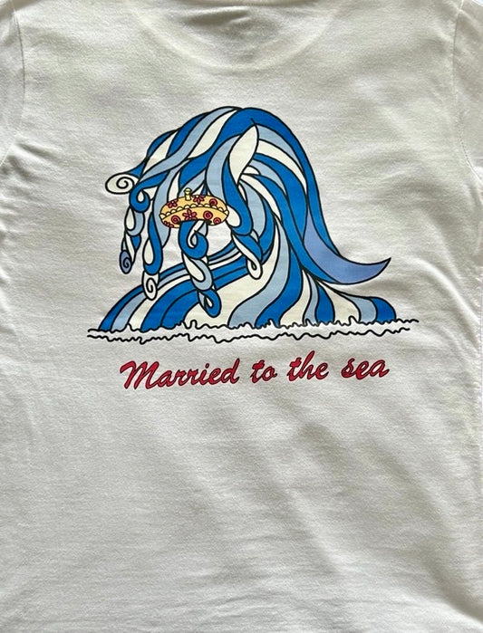 Unisex Organic Married to the Sea T-shirt - White