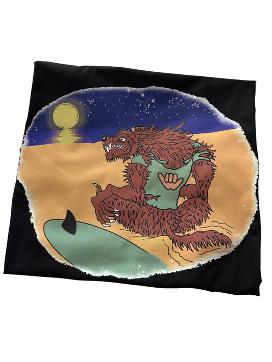Kid's Organic Warewolf Tee - Black