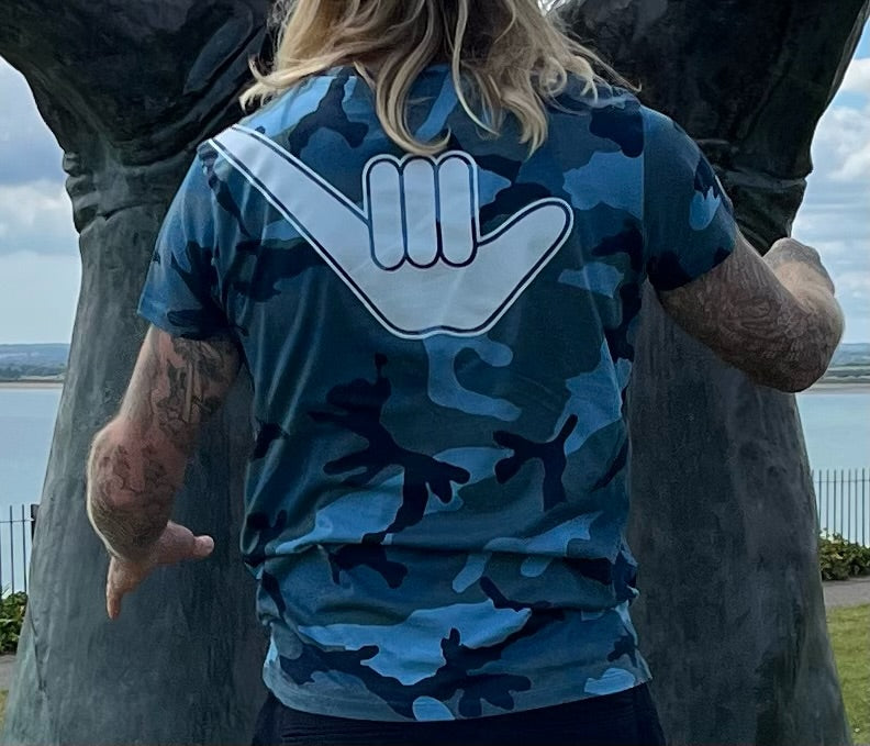 Men’s Camo Shaka Tee Blue