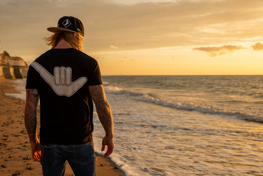 Men’s Shaka Tee Midnight Blue & White