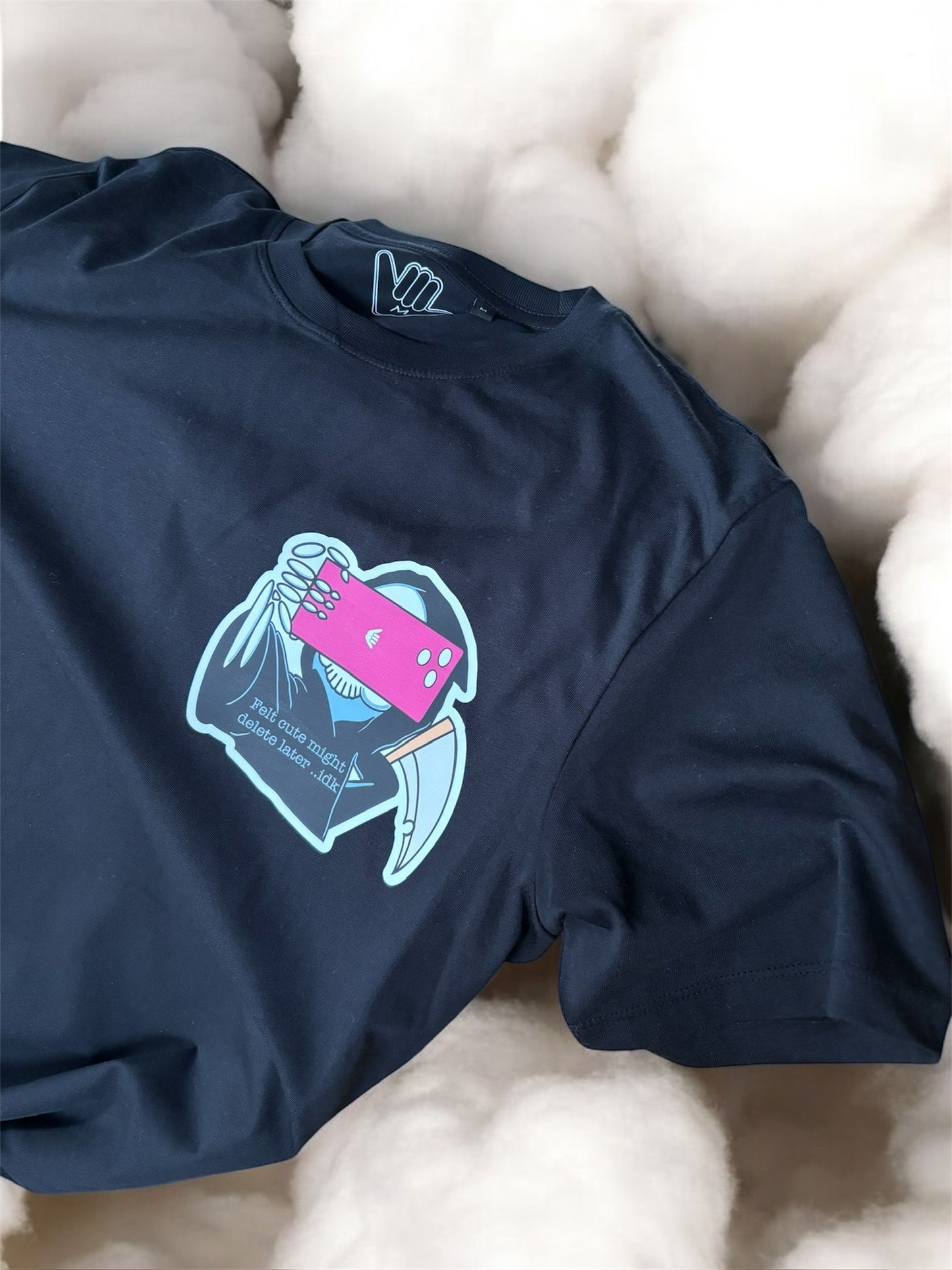 Felt Cute Organic Tee Black