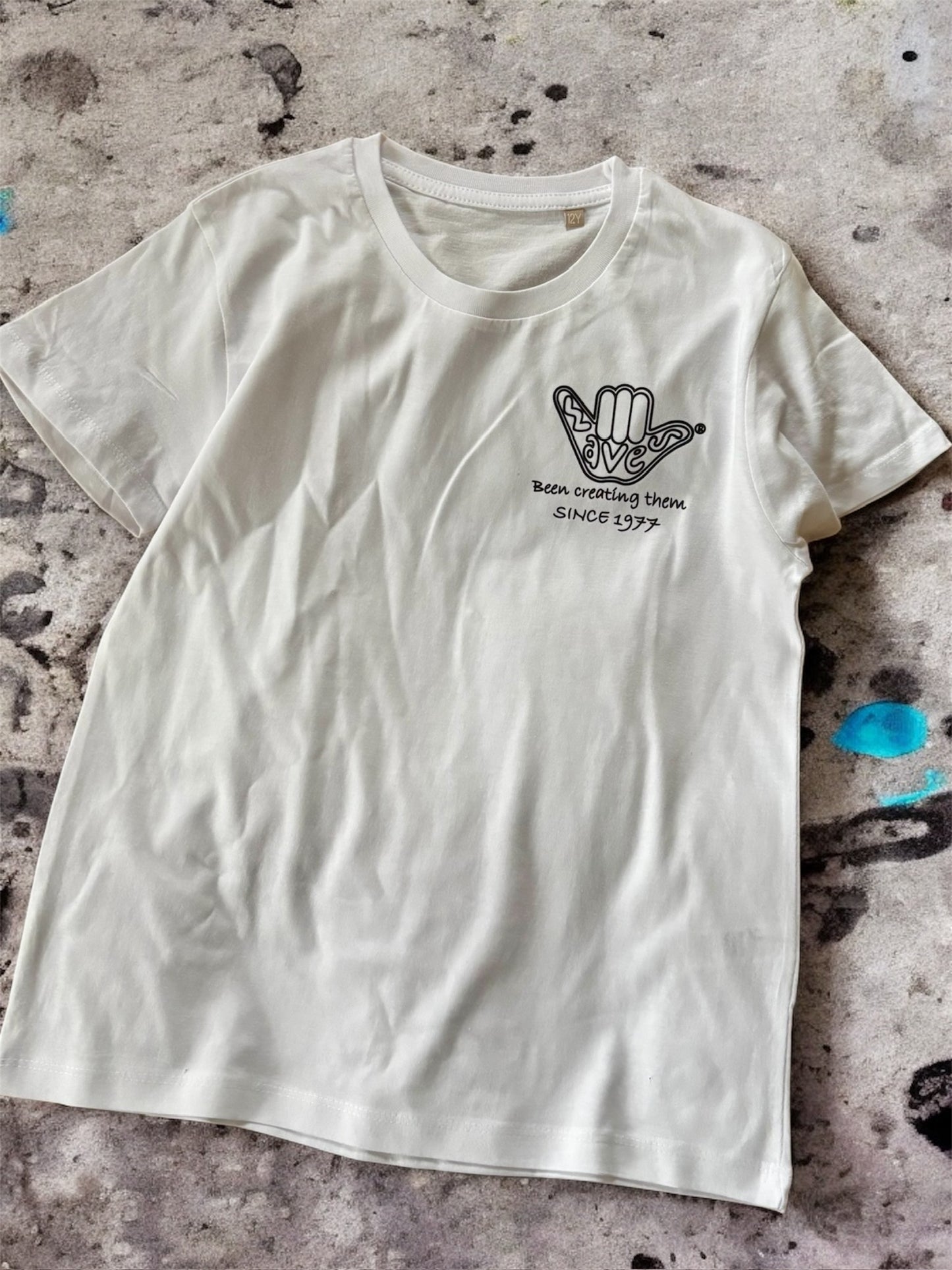 Kid's Organic Invert Skater Tee - White