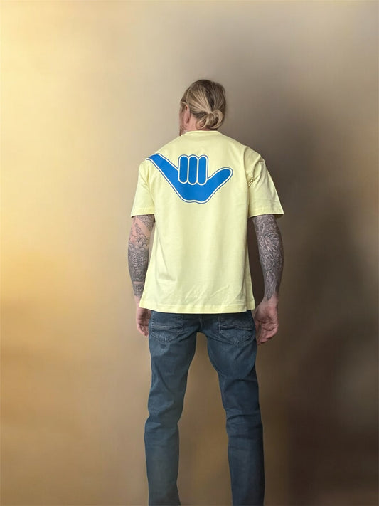 Oversized Organic Shaka Lemon and Royal Blue