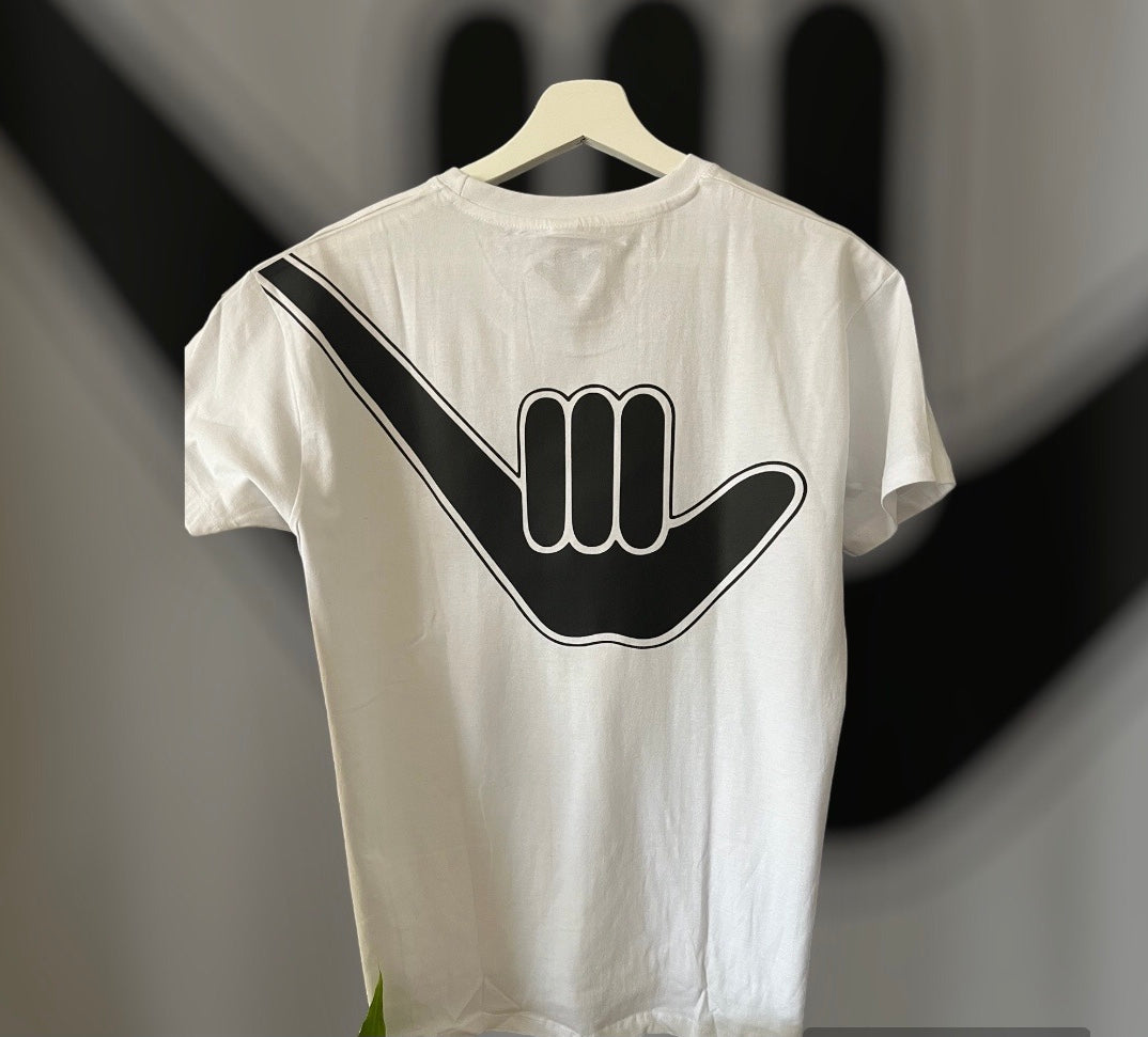 Men’s Organic Shaka Tee White & Black