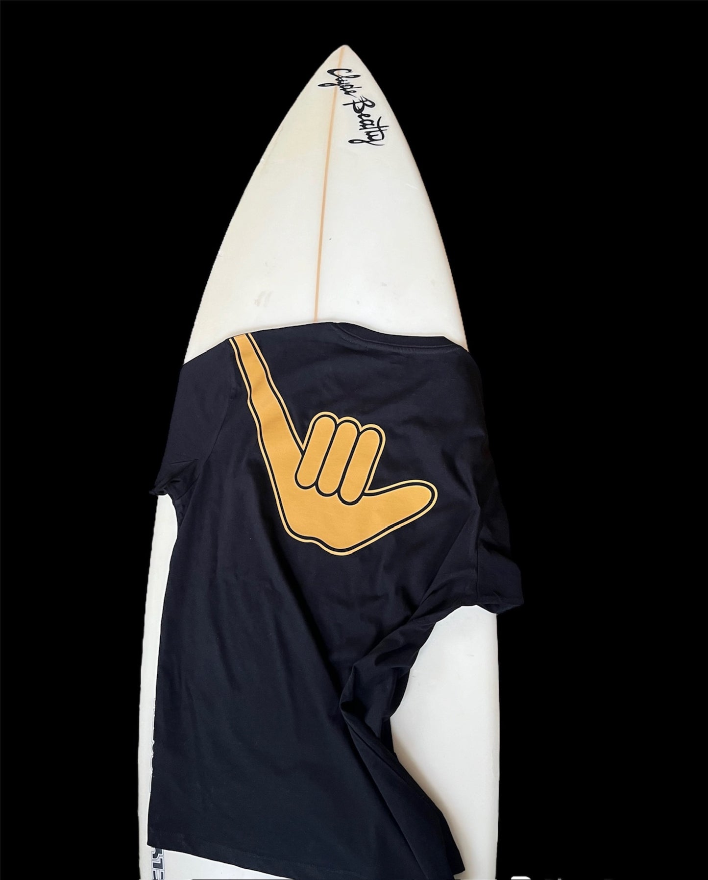 Unisex Organic Shaka Tee Black & Gold