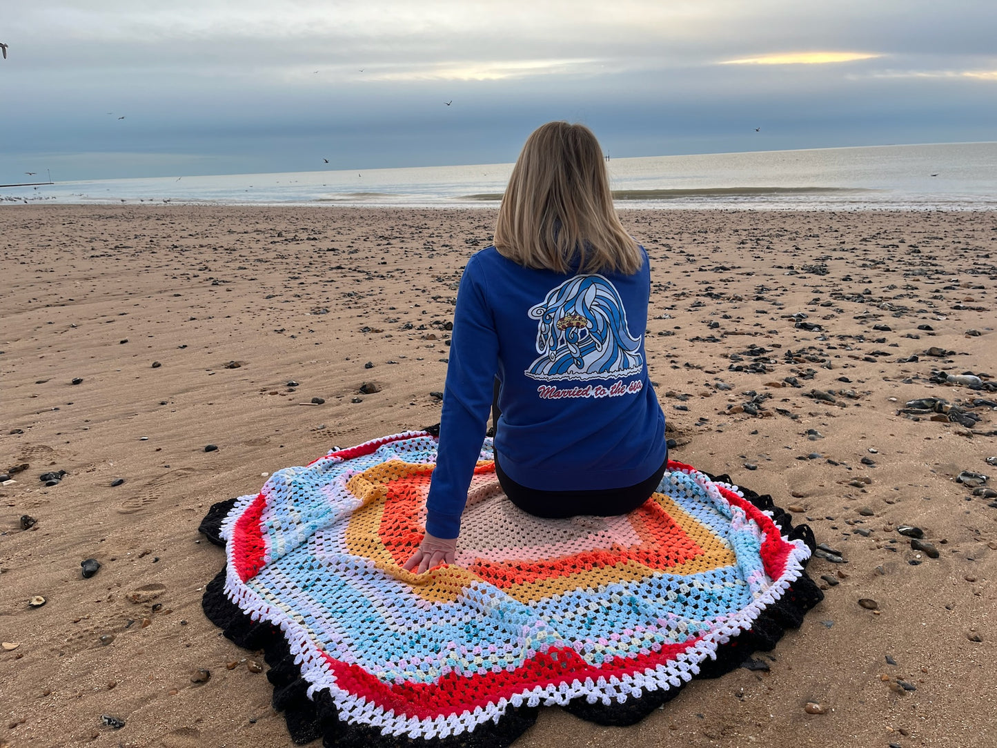 Organic Married to The Sea Hoodie Royal Blue