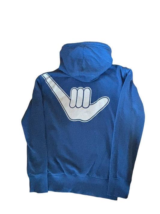 Men’s Organic Shaka Hoodie Royal Blue & White