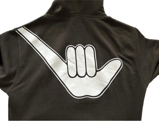 Women’s Shaka Hoodie Black & white